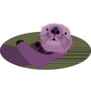 download Sea Otter clipart image with 270 hue color