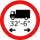 Roadsign Lorry Length