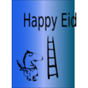 download Happy Eid clipart image with 180 hue color