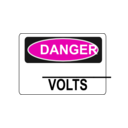 download Danger Blank Volts Alt 2 clipart image with 315 hue color