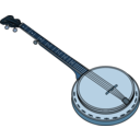 download Banjo 1 clipart image with 180 hue color