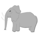 download Remix Elephant clipart image with 45 hue color