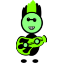 download Rockstar clipart image with 90 hue color