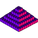 download Pixel Piramide clipart image with 90 hue color