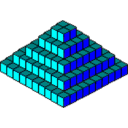 download Pixel Piramide clipart image with 0 hue color