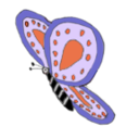 download Pink Purple Butterfly clipart image with 315 hue color