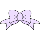 download Pink Bow clipart image with 270 hue color