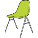 download Modern Chair 3 4 Angle clipart image with 45 hue color