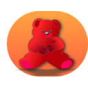 download Teddy Bear clipart image with 315 hue color