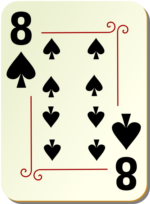 Ornamental Deck 8 Of Spades