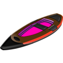 download Canoe clipart image with 270 hue color