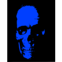 download Red Skull clipart image with 225 hue color