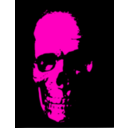 download Red Skull clipart image with 315 hue color