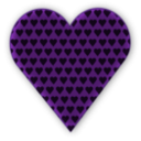 download Heart In Heart Dark clipart image with 270 hue color
