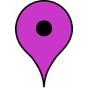 download Placemark clipart image with 180 hue color