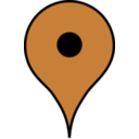 download Placemark clipart image with 270 hue color