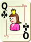 Ornamental Deck Queen Of Clubs