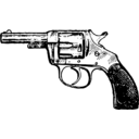 download Revolver clipart image with 90 hue color