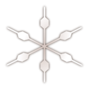 download Snow Flake Icon clipart image with 180 hue color