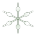 download Snow Flake Icon clipart image with 270 hue color