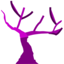 download View Tree clipart image with 180 hue color