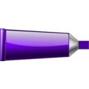 download Color Tube Red clipart image with 270 hue color
