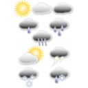download Weather Symbols clipart image with 0 hue color