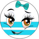 download Zamalek Girl Smiley Emoticon clipart image with 180 hue color