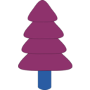 download Spruce1 clipart image with 180 hue color