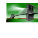 download Brooklyn Bridge clipart image with 270 hue color