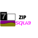 download 7zipclassic Squa clipart image with 180 hue color