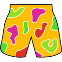 download Colorful Beach Shorts clipart image with 45 hue color