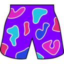 download Colorful Beach Shorts clipart image with 270 hue color