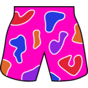 download Colorful Beach Shorts clipart image with 315 hue color