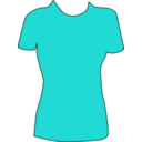 download T Shirt Icon clipart image with 180 hue color