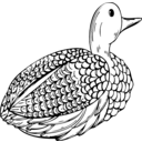 download Duck Decoy clipart image with 90 hue color