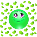 download Lover Boy Smiley Emoticon clipart image with 90 hue color