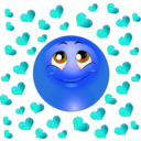 download Lover Boy Smiley Emoticon clipart image with 180 hue color