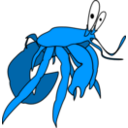 download Crab clipart image with 180 hue color