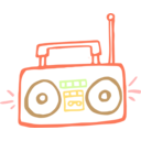 download Boombox Linda Kim 01 clipart image with 0 hue color