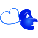 download Loving Mask clipart image with 180 hue color