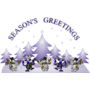 download Seasons Greetings Card Front clipart image with 45 hue color
