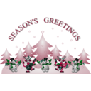 download Seasons Greetings Card Front clipart image with 135 hue color
