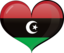 Libya Heart Flag