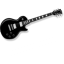 download Lp Guitar Black clipart image with 90 hue color