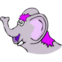 download Drawn Elefant clipart image with 270 hue color