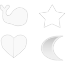 download Star Silhouette clipart image with 90 hue color