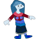 download Pattern Women clipart image with 180 hue color