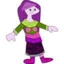 download Pattern Women clipart image with 270 hue color