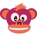 download Cute Monkey clipart image with 315 hue color